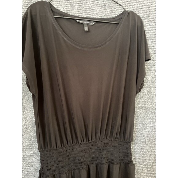 WHBM Dress Solid Black Size Small Travel Stretch Short Pockets Business Casual - Picture 2 of 7
